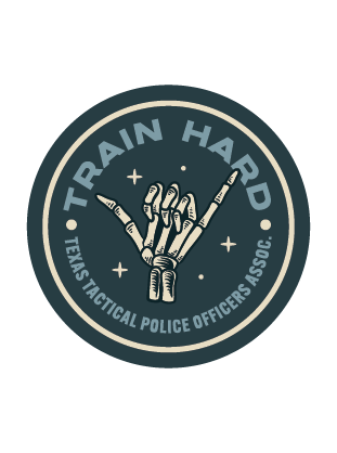 Train Hard Skeleton PVC Patch