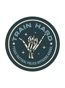 Train Hard Skeleton PVC Patch