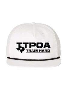 Embroidered Rope Hat- White